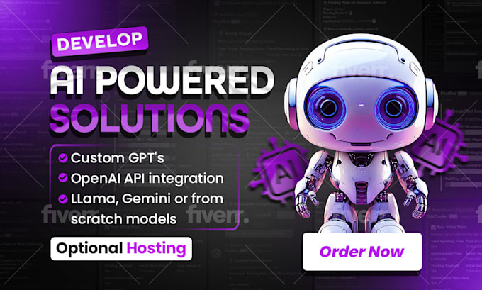 I will develop ai powered solutions