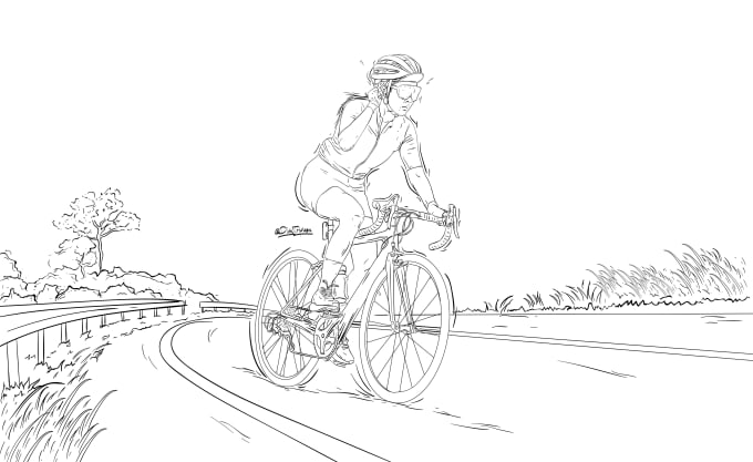 I will draw detailed black and white illustration