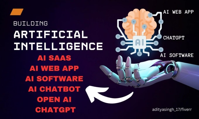 I will develop artificial intelligent software website apps with ai