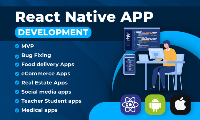 I will design and develop a professional react native mobile app