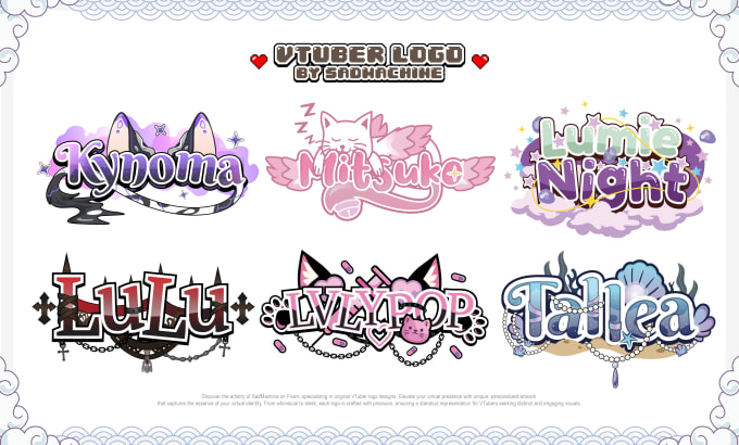I will design a vtuber logo or streamer