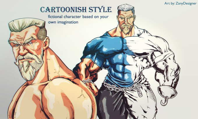 I will draw your character in cartoonish or marvel or anime style