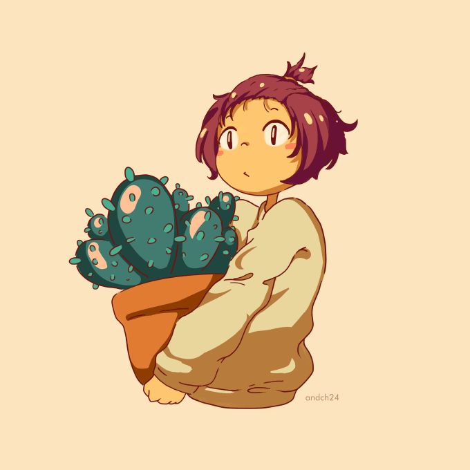 I will draw cute aesthetic character, avatar or fanart