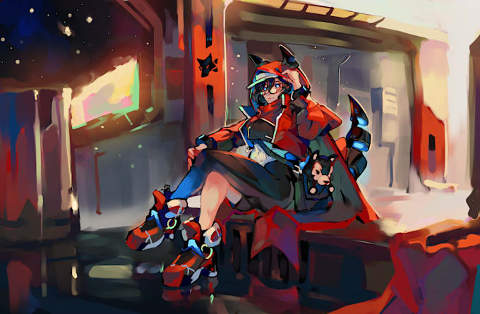 I will draw you a portrait, concept art, oc, anime art for you